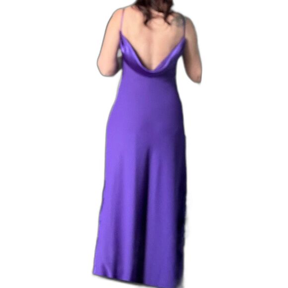 Stunning Backless Purple Formal Dress by M Studio, Size 1. - Picture 9 of 10